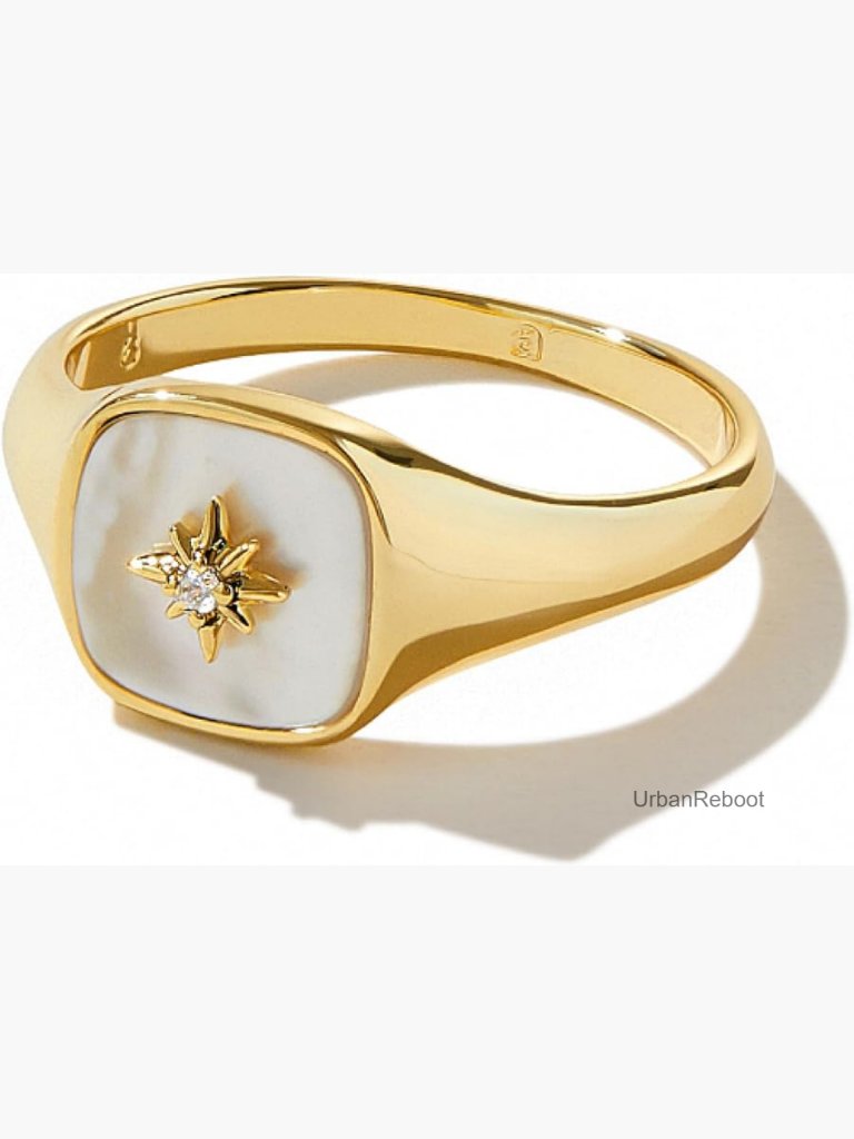 14k Gold Plated Stacking Rings - Hypoallergenic Non Tarnish Set Of Styles